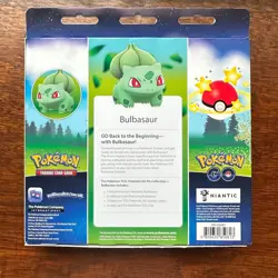 Pokemon GO TCG Pin Collection Bulbasaur 3 Booster Packs Badge Foil Promo Card - Image 3