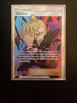 Pokemon TCG Gladion 109/111 Crimson Invasion Holo Full Art Ultra Rare Card - Image 3