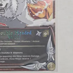 Double Headed Wolf #1379- Rare 1st Edition Foil Naruto Bandai Card CCG - Image 2