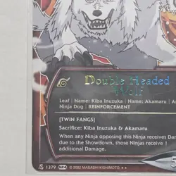 Double Headed Wolf #1379- Rare 1st Edition Foil Naruto Bandai Card CCG - Image 3