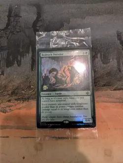 Bedrock Tortoise 1x FOIL SEALED MtG FOIL Lost Caverns Ixalan Prerelease Promo - Image 1