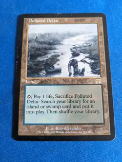Polluted Delta 1x MtG Onslaught SLIGHT PLAYED **See Pictures!** - Image 1