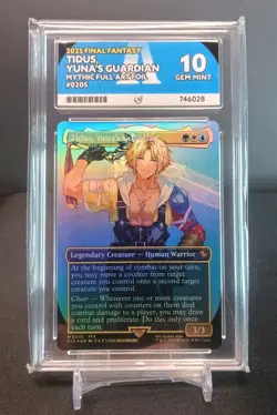 MTG Final Fantasy - Tidus, Yuna's Guardian - Foil Ace Graded 10 - Image 1