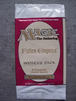 Magic the Gathering: 1 Boosterhulle Fallen Empires Leerhulle/empty wrapper - Image 1