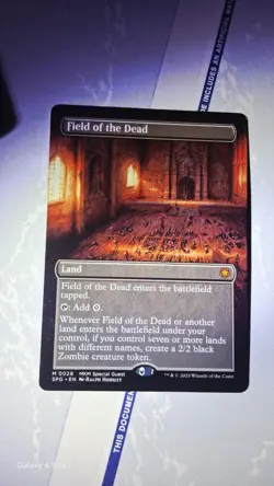 Field of the Dead MTG SPG Special Guests BORDERLESS+ Rare Foil Land - Image 2