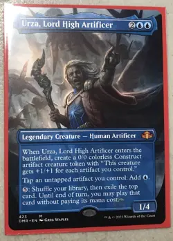 MTG - Urza, Lord High Artificer - BORDERLESS - Non Foil DMR #423 Nm - Image 1