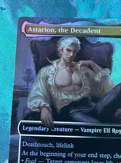 1x FOIL BORDERLESS Astarion, the Decadent SLD 1797 Commander Baldurs Gate MTG - Image 4