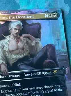 1x FOIL BORDERLESS Astarion, the Decadent SLD 1797 Commander Baldurs Gate MTG - Image 5