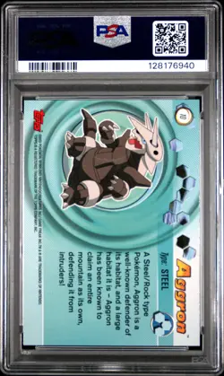 2003 TOPPS POKEMON ADVANCED #10 AGGRON PSA 10 - Image 2