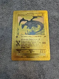 Shining Charizard 1st Edition Gold Pokemon Card 107/105 - Image 2