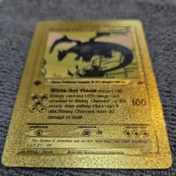 Shining Charizard 1st Edition Gold Pokemon Card 107/105 - Image 3