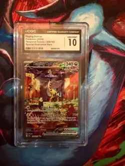 CGC 10 Raging Bolt ex 208/162 Temporal Forces Special Illustration Rare Pokemon - Image 4