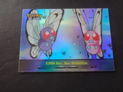 1999 Topps Pokemon Series 2 Rainbow Foil EP20 Bye, Bye Butterfree TV Animation** - Image 1