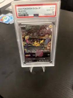 Pikachu ⭐ 173/165 Art Rare Sv2a 151 2023 Pokemon Japanese PSA 10 - Image 3