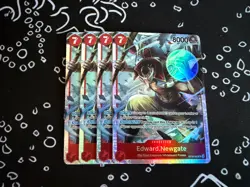 4x One Piece ST15-002 SR Edward.Newgate - English - Foil - Playset - TCG - NM/M - Image 1