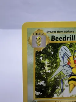 Pokemon Card Beedrill Base Set 17/102 Shadowless 1st Edition English - Image 2