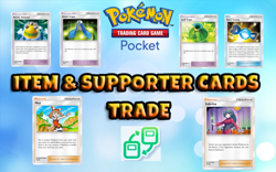 Pokemon TCG Pocket Item & Supporter Cards - English Version - Image 1