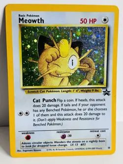 Meowth #10 GB PROMO 10 Black Star WOTC Wizards Coast HOLO 1999 Card - Image 2