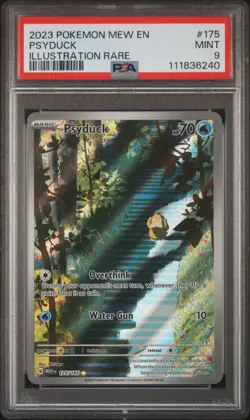 Psyduck 175/165 PSA 9 MINT Illustration Rare 2023 Pokemon Card Mew 151 - Image 1