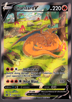 Charizard V SWSH260 Black Star Promo Sword & Shield Holo Pokemon Card 2022 HP - Image 1