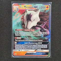 Alolan Marowak GX - SM187 - Ultra Rare - Sun & Moon - Pokemon Card - NM/M - Image 1