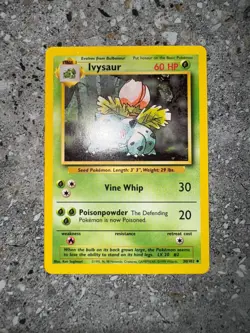 Pokemon TCG Cards Ivysaur 30/102 Base Set Uncommon - Image 3