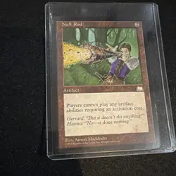 Wizards of the Coast Null Rod Weatherlight Artifact Rare Regular 1997 - Image 1