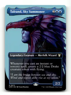 Talrand, Sky Summoner (Borderless) Commander Masters #673 Rare - Image 1
