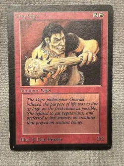Gray Ogre - Beta # MTG Magic The Gathering Moderate Play - Image 1