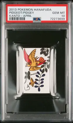 Pokemon Pidgeot & Pidgey Kanto - April Hanafuda 2013 PSA 10 GEM MINT - Image 1