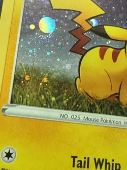 Pokemon TCG Pikachu SWSH039 Black Star Cosmos Holo Promo HD HAT Swirl NM - Image 3