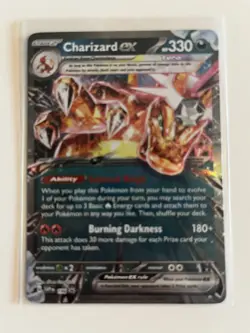 Charizard ex SVP196 Promo Holo Near Mint Condition Black Star Promo - Image 1