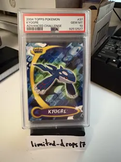 2004 Topps Pokemon Advanced Challenge Kyogre #37 - PSA 10 - VERY LOW POP 🔥 - Image 1