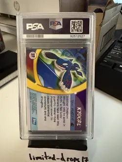 2004 Topps Pokemon Advanced Challenge Kyogre #37 - PSA 10 - VERY LOW POP 🔥 - Image 2