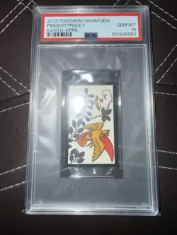 Pokemon Pidgeot & Pidgey Kanto - April Hanafuda 2013 PSA 10 GEM MINT - Image 1