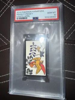 Pokemon Pidgeot & Pidgey Kanto - April Hanafuda 2013 PSA 10 GEM MINT - Image 2