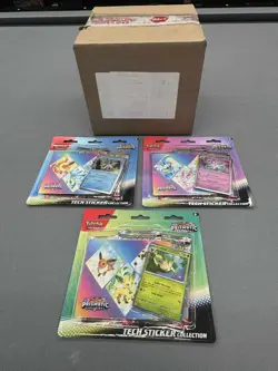 Case of 12 Pokemon TCG Prismatic Evolutions Tech Sticker 36 Booster Packs - Image 1