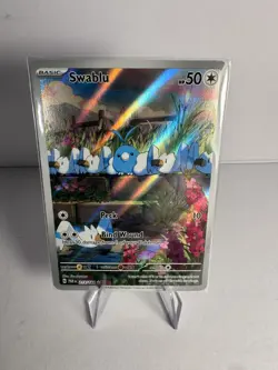 Pokemon TCG - Swablu 213/182 Paradox Rift - Illustration Rare Holo - NM - Image 1