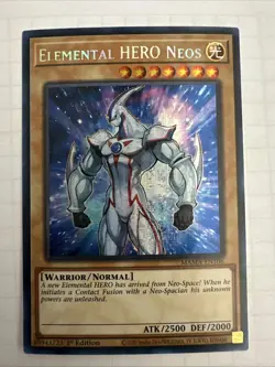 2022 YU-GI-OH! 1st Ed. ELEMENTAL HERO NEOS MAMA - SEC PHARAOH’S RARE - Image 1