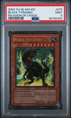 PSA 9 Yu-Gi-Oh! 2004 Black Tyranno IOC-009 Ultra Rare Yugioh [PSA] - Image 1