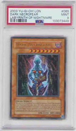 DARK NECROFEAR LON-065 UNLIMITED EDITION HOLO PSA GRADED MINT 9 2003 - Image 1