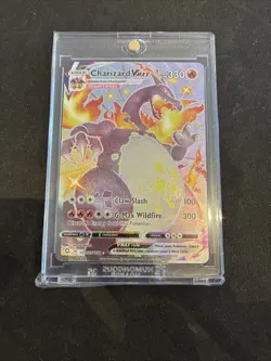 Pokemon TCG Charizard VMAX Holo Ultra Rare Card SV107/SV122 Shining Fates - Image 1