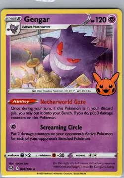 Gengar 066/196 Holo Trick or Trade BOOster Bundle 2023 - Pokemon Card - NM - Image 1