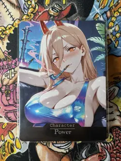 Power Chainsaw Man Goddess Story Waifu Anime Custom Card - Image 1