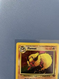 Flareon 3/64 Unlimited Holo Rare Jungle Pokemon Card Moderately Played - Image 2
