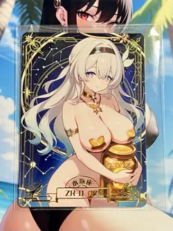 Liquid Fantasy ZR-11 Metal Goddess Story Anime Waifu Card Aquarius - Image 1