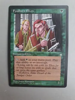 Fyndhorn Elves , MTG Ice Age (1995), Common Green Creature NM - Image 1