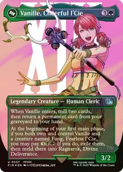 Vanille, Cheerful l'Cie SURGE FOIL BORDERLESS - 0537 - Final Fantasy FIN MTG - Image 1