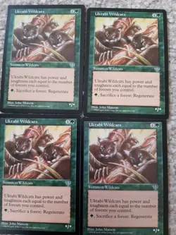 MTG 4 x Uktabi Wildcats - Mirage - NM - Image 1