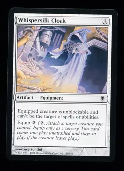 * * 1x Whispersilk Cloak x1 * * Darksteel MTG NM Near Mint or Close - Image 1